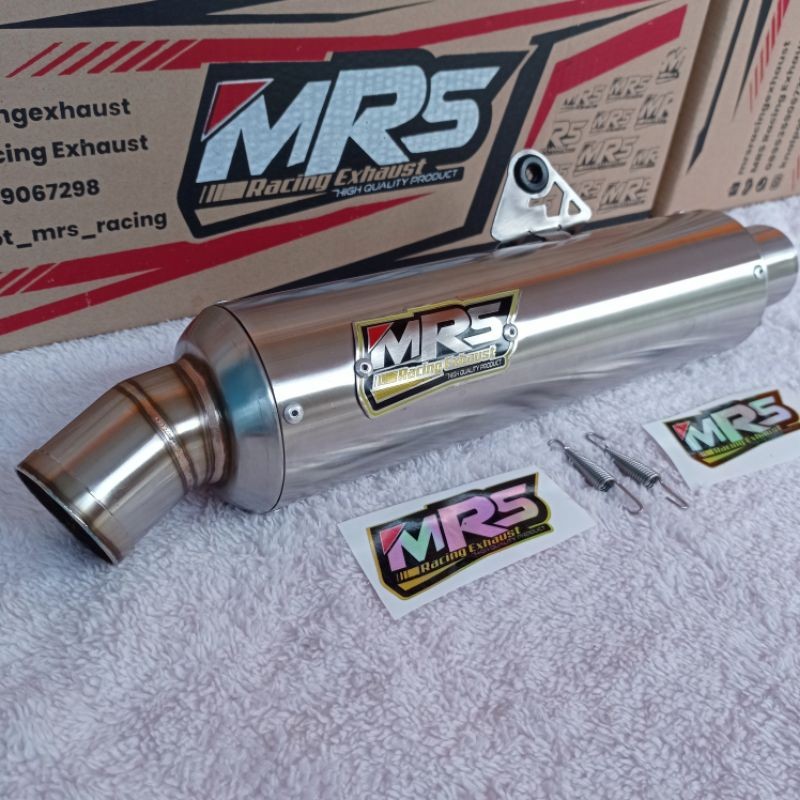 Silincer Bulat Cincin Adem Ngebas Original Slenser Knalpot MRS Racing Bulet Jenong In 50 P 30 CM Sar