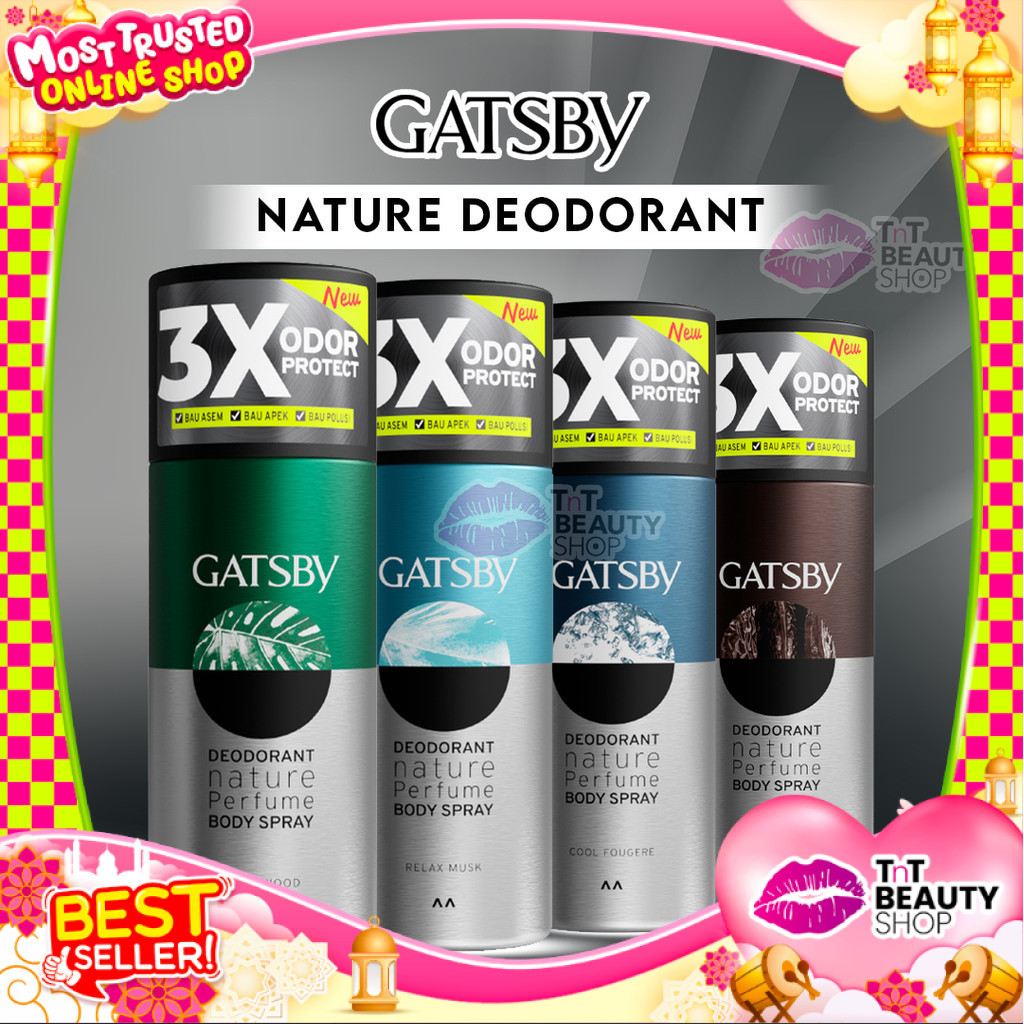 GATSBY DEODORANT NATURE PERFUME BODY SPRAY 150ML  | TnT Beauty Shop