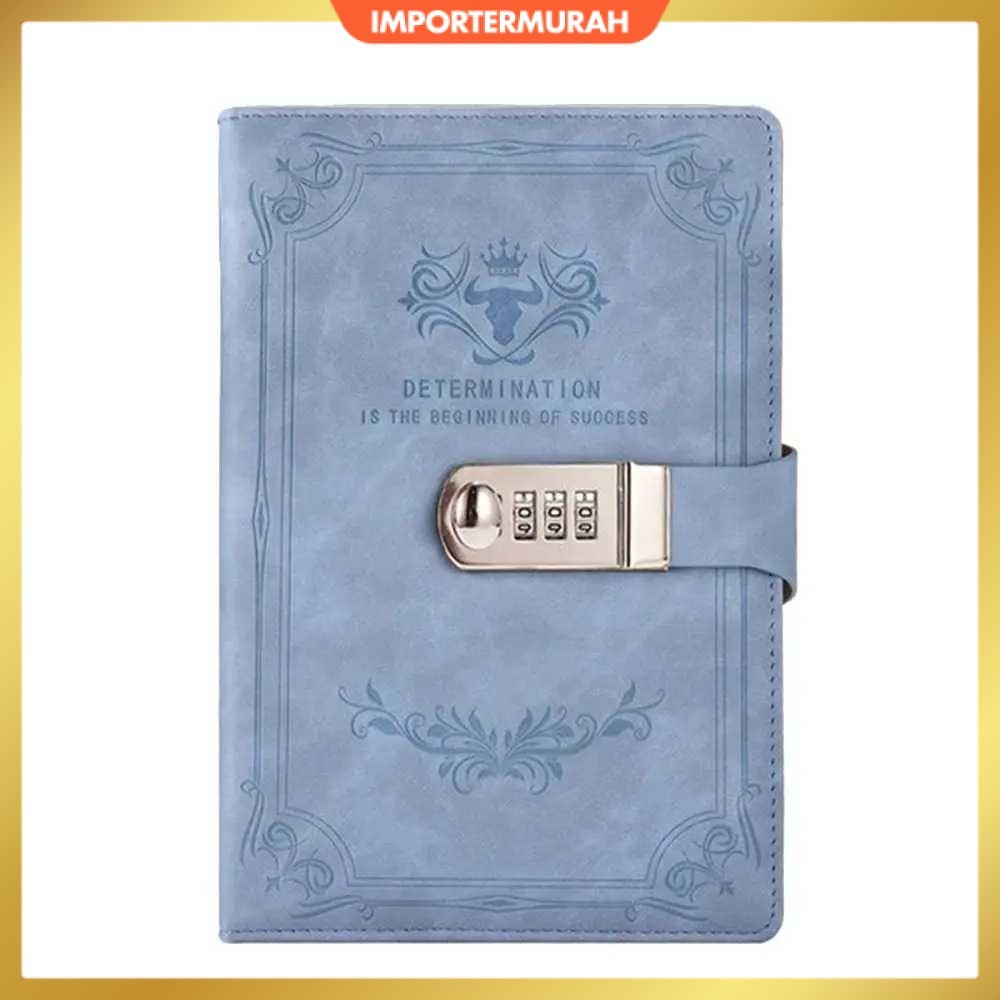 

TODDI Buku Jurnal Leather Determination A5 200 Halaman Grid with Lock - TDD3