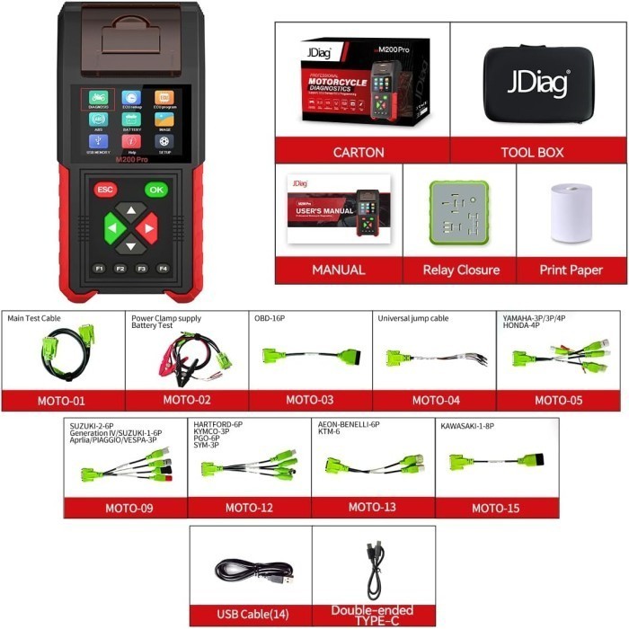 Jdiag M200 PRO remap Honda setara MST 100 PRO terbaru