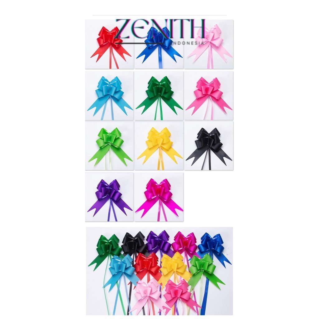 

Zenith - (1pack) Pita Tarik Motif / Pita Serut INK isi 10pcs Dekorasi