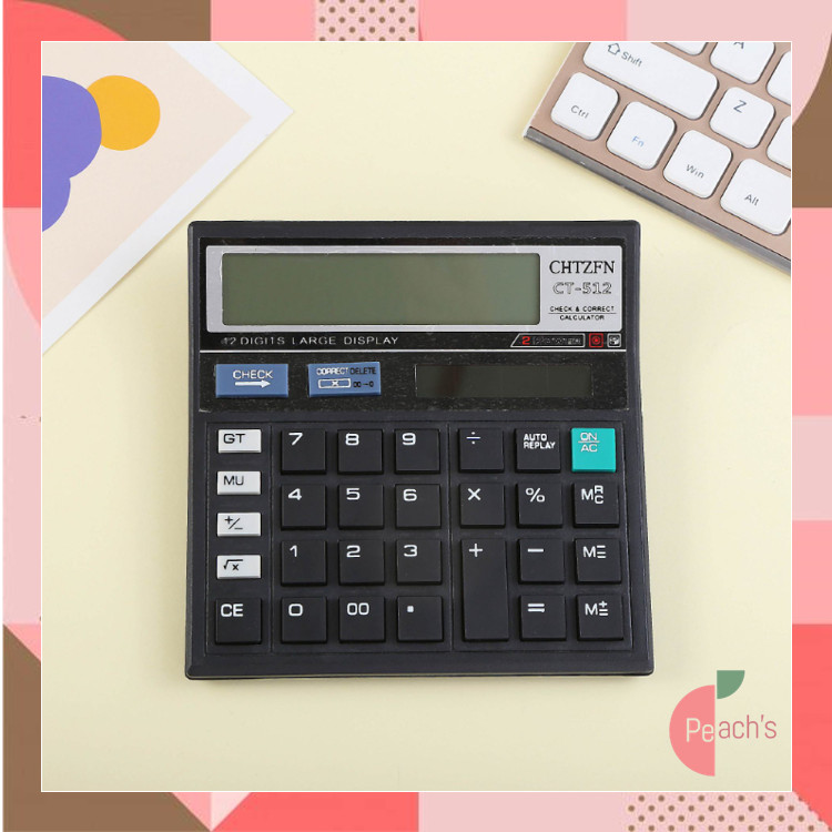 

PEACHs - 6551 Kalkulator CT-512 Multifungsi / Cocok untuk Kantor & Sekolah