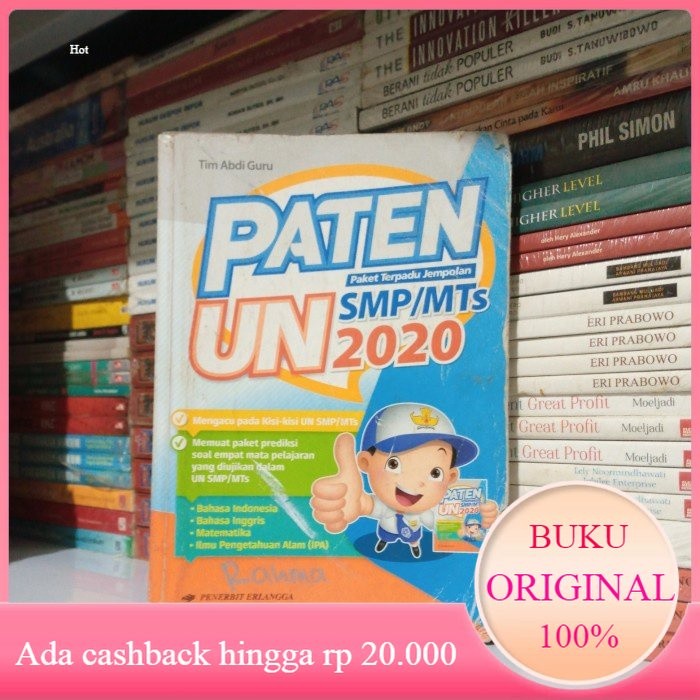 Buku PATEN UN 2020 SMP MTs Erlangga #Bekas