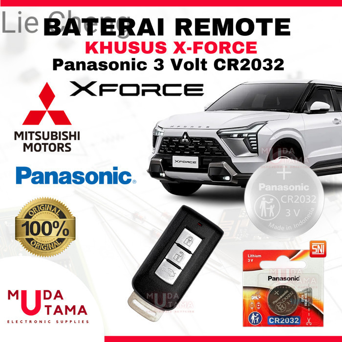LC Baterai Remote MITSUBISHI XFORCE - ORIGINAL PANASONIC CR2032 | Battery Remote MITSUBISHI XFORCE |