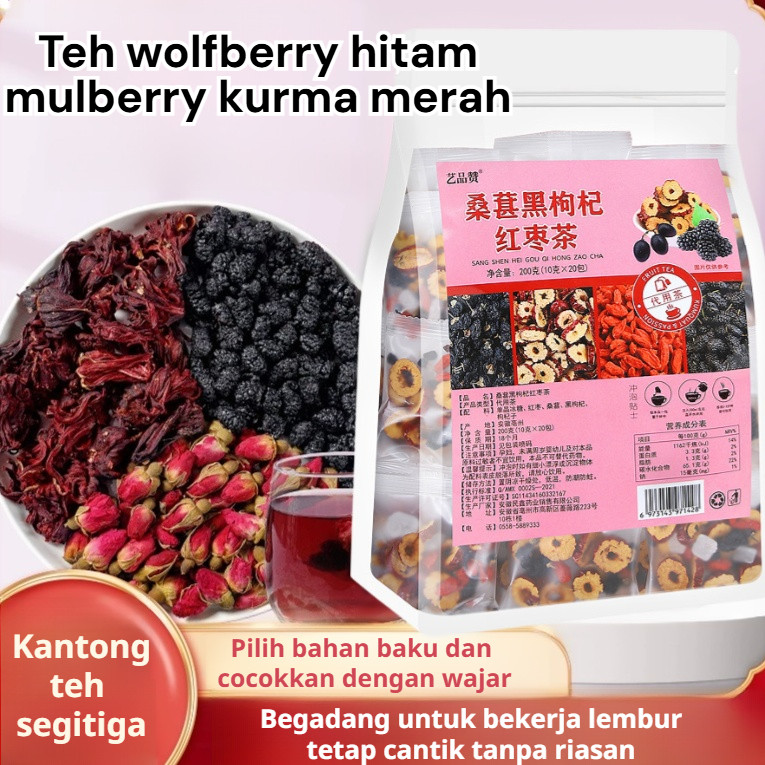 

[Mengisi energi/memperkuat tubuh]100% ORIGINAL Premium Tea /Teh Celup Rempah/Teh Murbei Rose Wolfberry/teh kesehatan/Begadang Teh Memperbaiki Warna Kulit/Teh Pelindung Hati