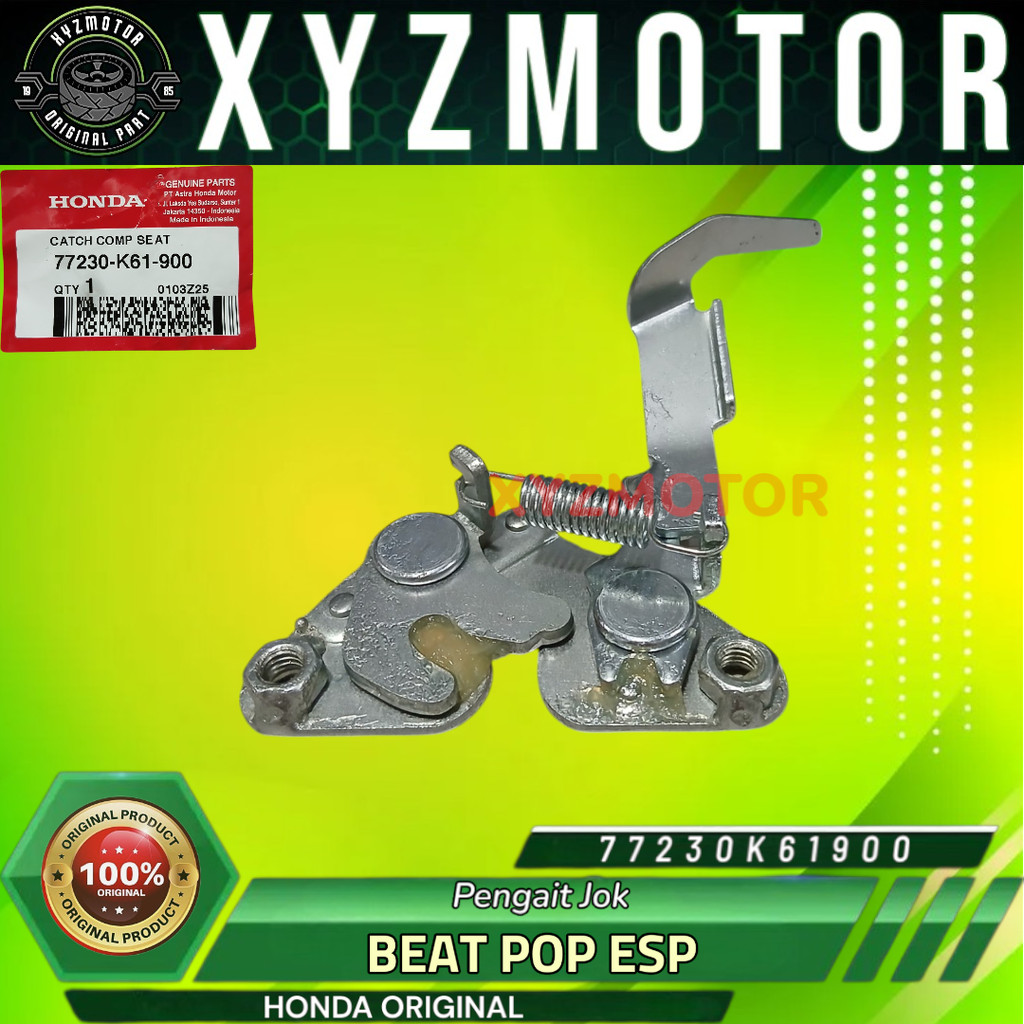 ENGSEL JOK KUPU KUPU JEPITAN LAWAN KUNCI JOK SADEL BEAT POP ESP HONDA 77230-K61-900 ORIGINAL