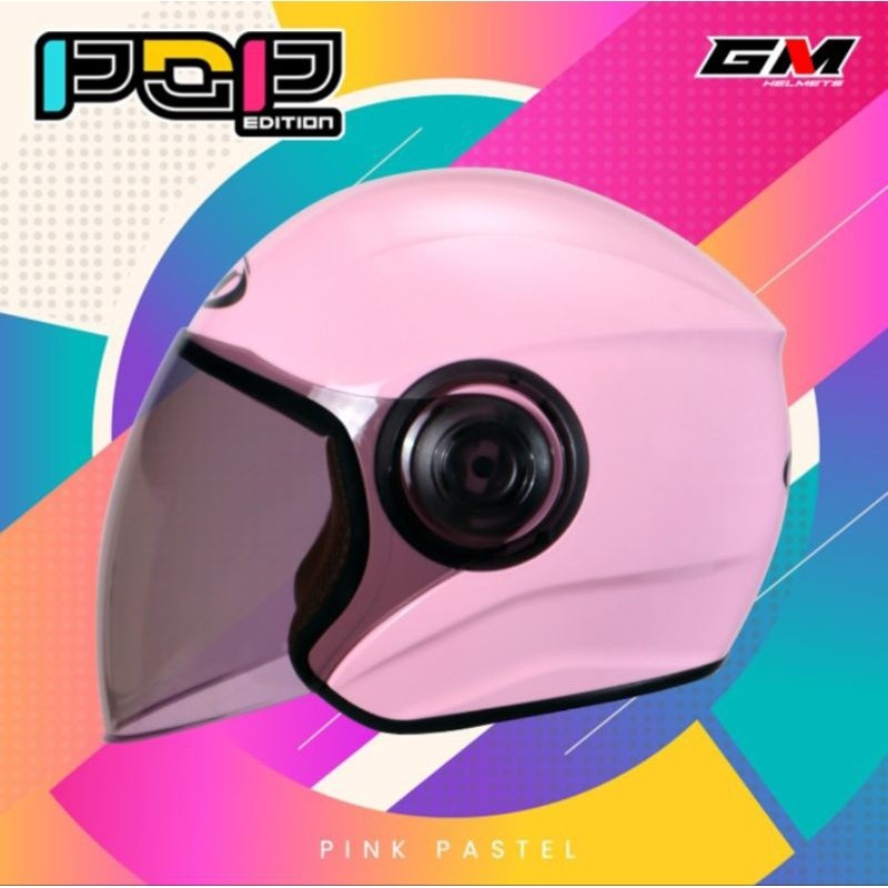 helm GM Pop Hijab Solid Original - helm Hijab Non Hijab murah