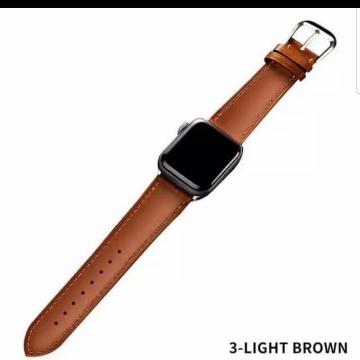 P R O M O Apple Watch Series 5 4 3 2 1 Genuine Leather Band Strap iWatch 42/44mm - light brown