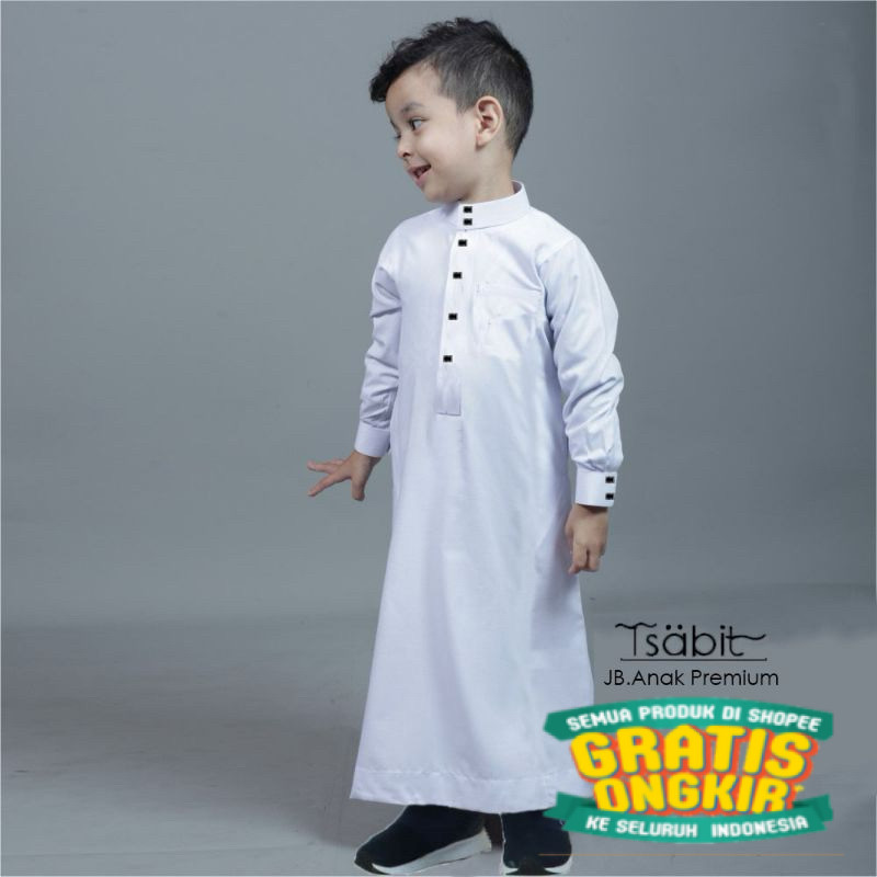 Jubah / Gamis Anak Laki Laki/ Hijau sage lumut army ijo