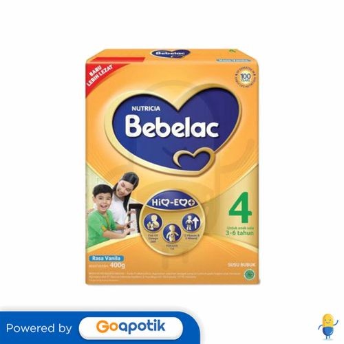

Nutricia Bebelac 4 Usia 3-6 Tahun Rasa Vanila 400 Gram Box