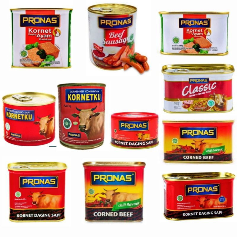 

Pronas kornetku corned beef chili chunky chicken 120gr 198gr 200gr 340gr