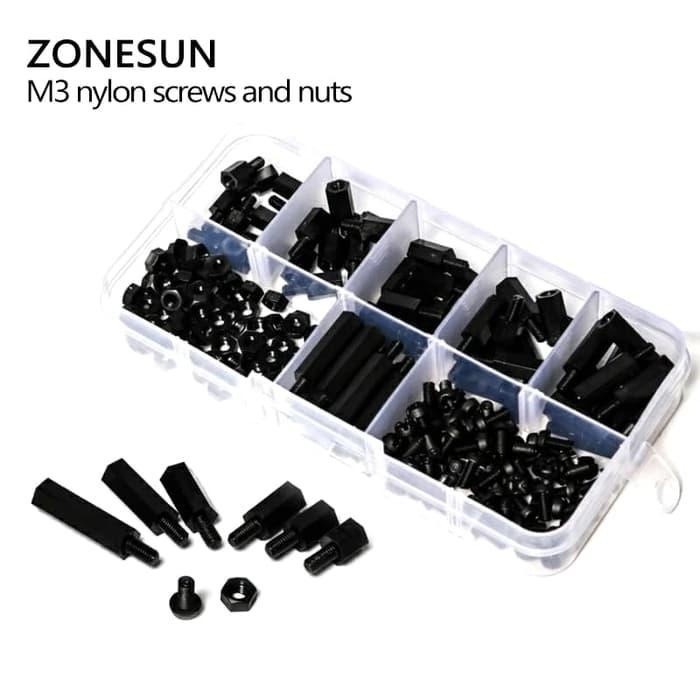 PTZ3 - M3 Nylon Screw And Nuts
