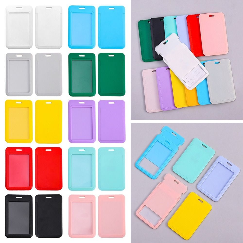 

1PC Plastic Business Card Holder Cartoon Credit Card Holders Credit Card Holders Bus Card Cover Case Women Men ID Card Sleeve