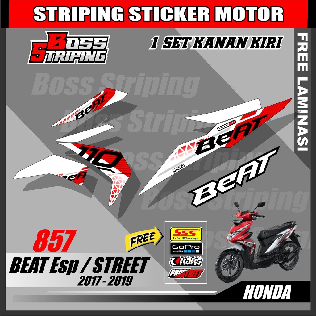 Striping Stiker List Variasi Semi Full Body Beat Esp Beat Street Fi New 2016 2017 2018 2019 Design O