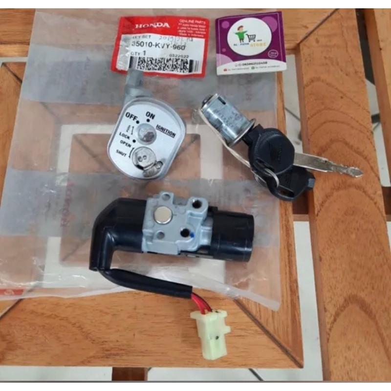 Keyset Kunci Set Kontak Jok Beat Karbu Original AHM bro bandung