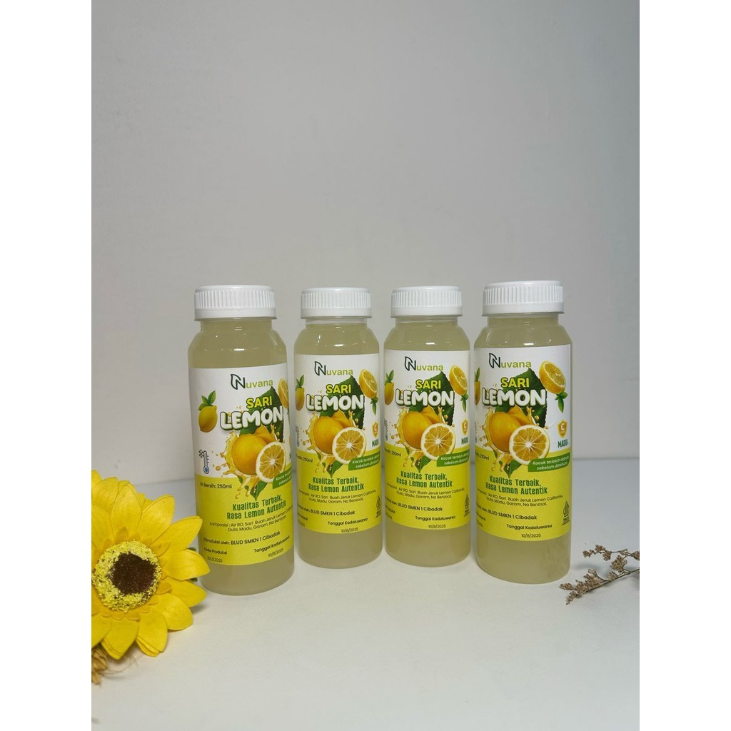 

Nuvana Sari Lemon Madu 1000 ml HALAL Rasa Lemon Autentik