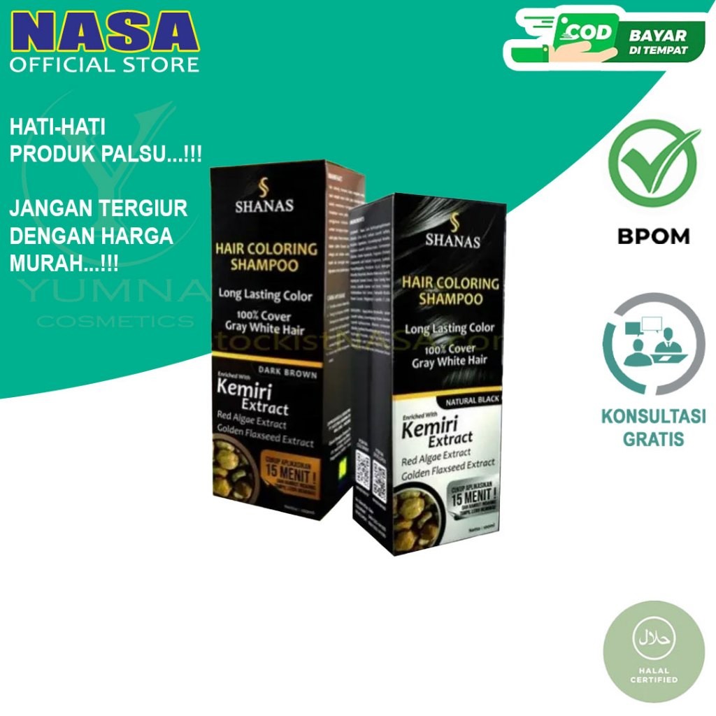 SHANAS Shampo Penghilang Uban 100% Ampuh