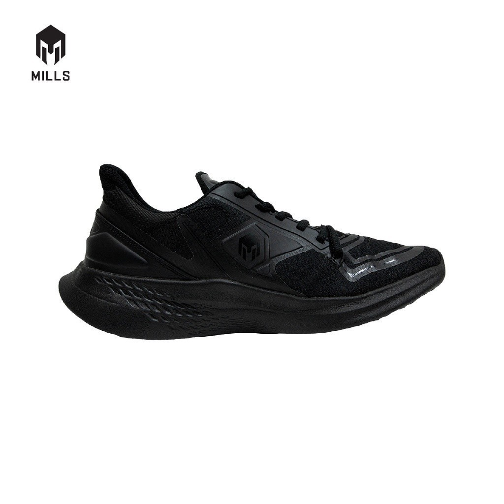 Mills Sepatu Lari Running Shoes Treximo Omega Black/Black 9100113