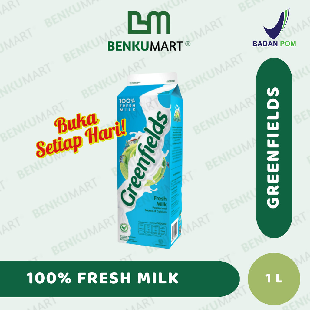 

Susu segar Fresh milk Greenfields 1 L