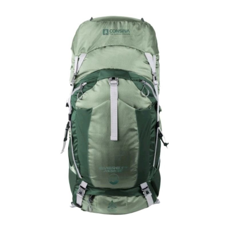 CONSINA. TAS CARRIER 60 LITER EVEREST BATH 3 + RAINCOVER MISTY SAGE