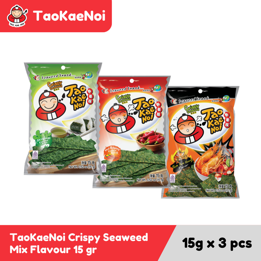 

TaoKaeNoi Rumput Laut Crispy Seaweed Mix Flavour 15 gr