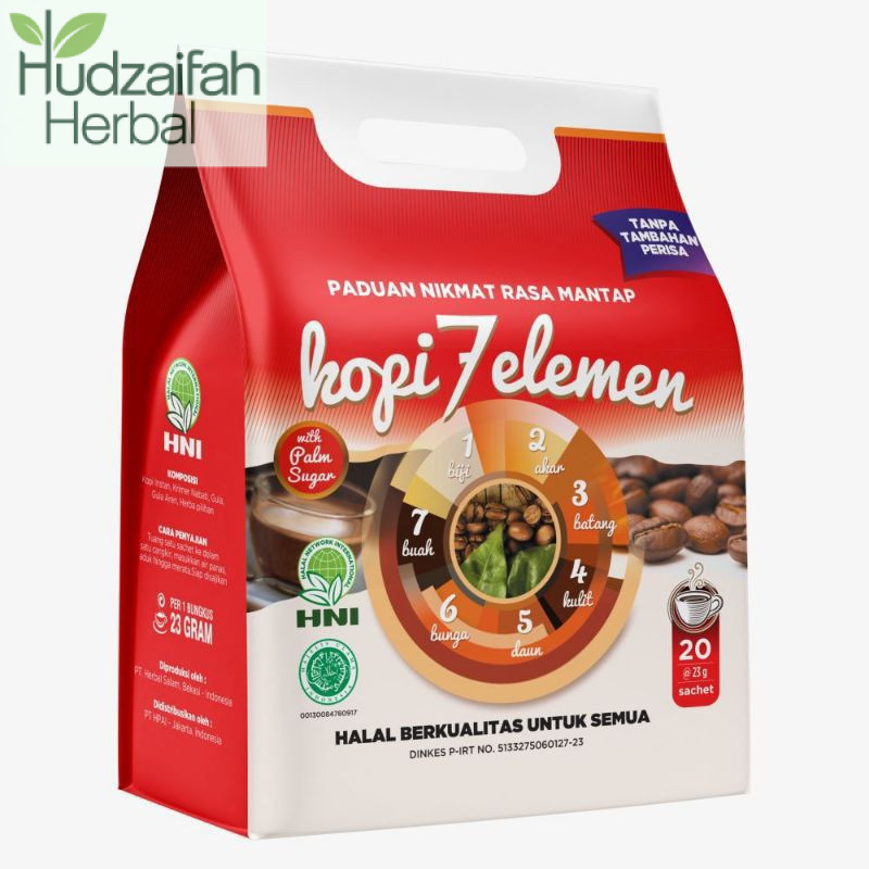 

Kopi 7 Elemen Original HNI HPAI 20 Sachet - Kopi Sevel Herbal Premium Untuk Kesehatan