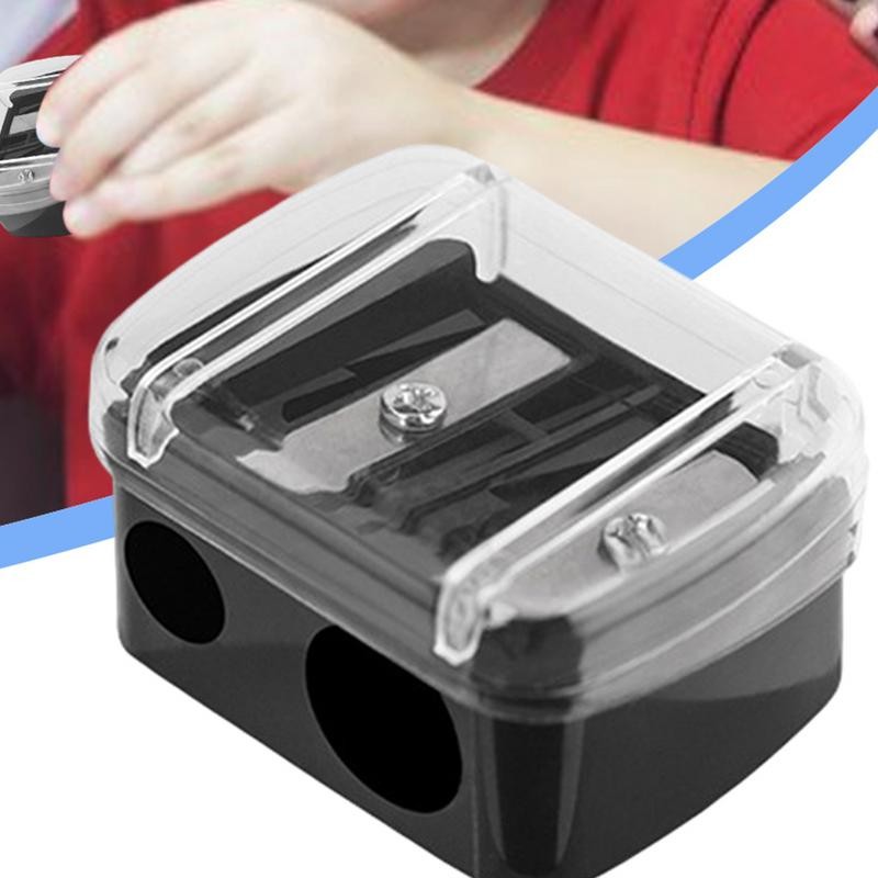 

Double Holes Precision Lipstick Cosmetic Pencil Sharpener For Eyebrow Lip Liner Eyeliner Pencil Girls Gift School Supplies