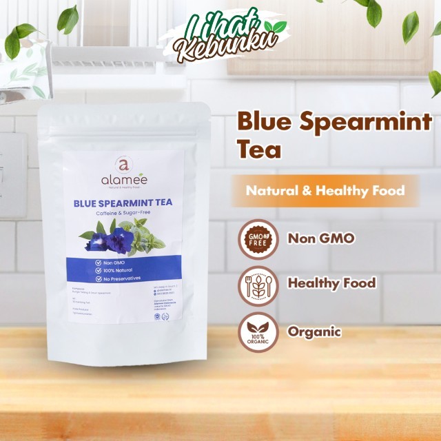 

ALAMEE Blue Spearmint Tea Teh Bunga Telang Daun Permen Butterfly Pea Flower Minuman Herbal Alami LIHAT KEBUNKU