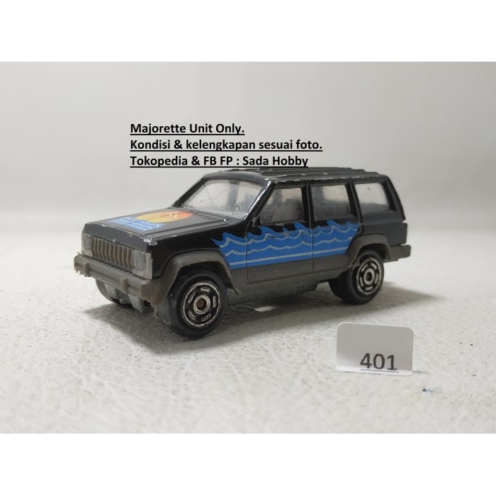 Majorette Jeep Cherokee Beach Hitam Unit Only Minus