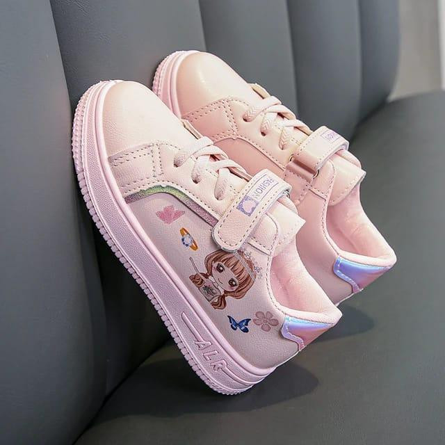 Sepatu Anak Perempuan 2-9 Tahun Motif karakter ukuran 26-35