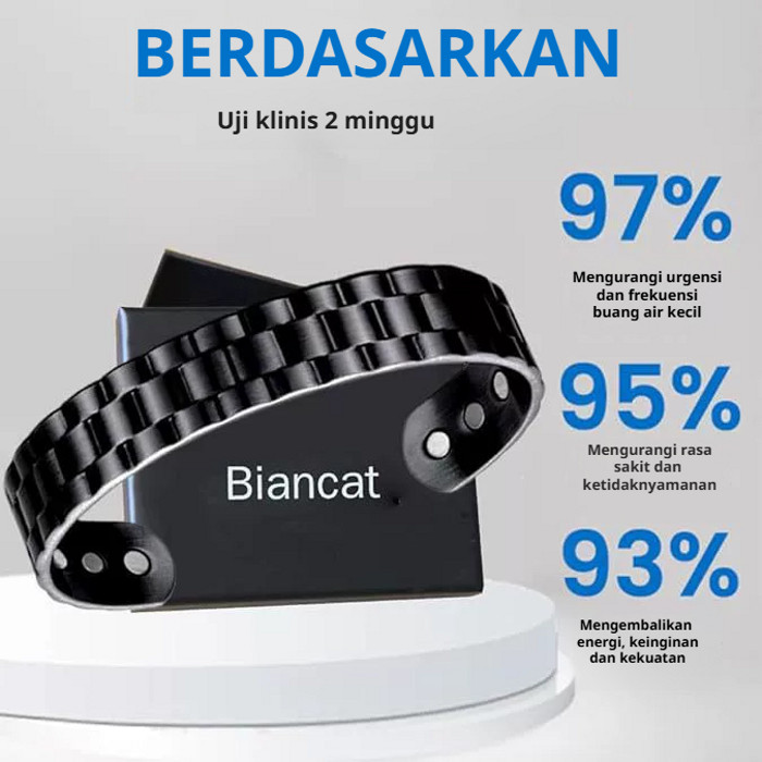 【Kirim dalam 24 jam】Gelang Kesehatan Terapi kesehatan akupuntur/Gelang Kesehatan Magnetik Titanium/G