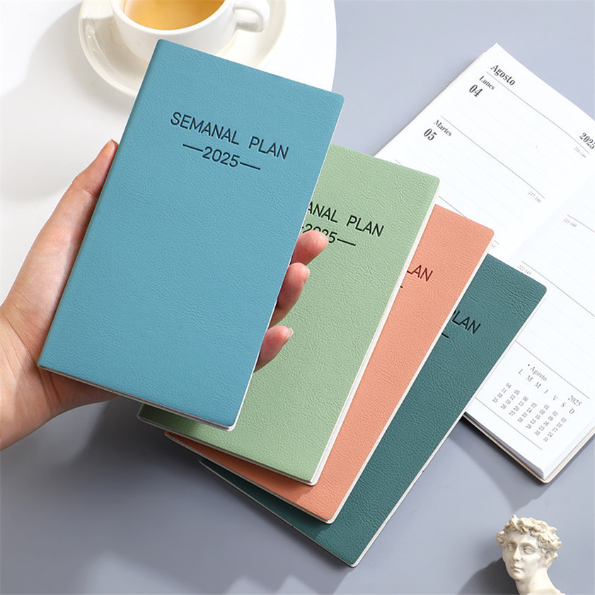 

Agenda Escolar 2024 2025 Español Daily Notebook School Weekly Planner Portable Diary Notepad 365 Day Writing Note Books Libretas