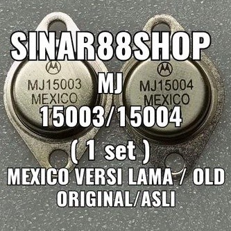 TR TRANSISTOR FINAL JENGKOL MJ15003/15004 MJ 15003 15004 MEXICO ORIGINAL ASLI