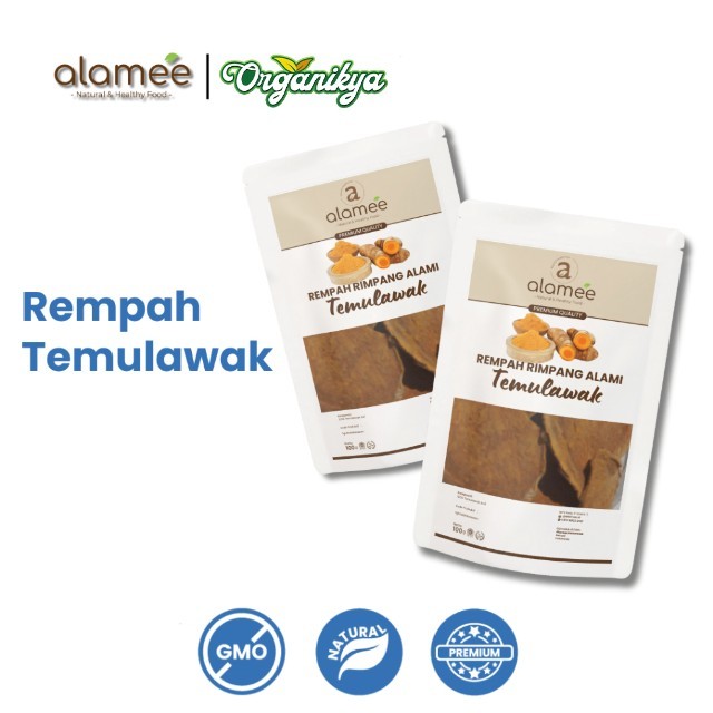 

ALAMEE Temulawak Kering Dried Curcuma Iris Rempah Organik Temu Lawak Bumbu Masakan Seasoning 100g organikya