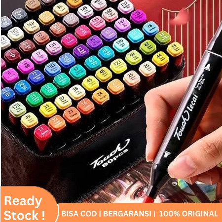 

TODDI SPIDOL WARNA WARNI DUAL SIDE 1 SET Sketch Marker 2 Tip Touch Marker 48/60/80 Warna