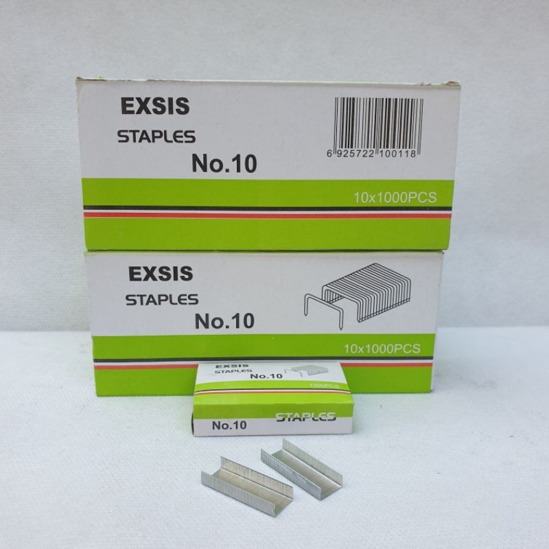 

Isi Staples Exsis No. 10 (Isi 10 pack kecil) Toko Salmina Ready di toko Salmina