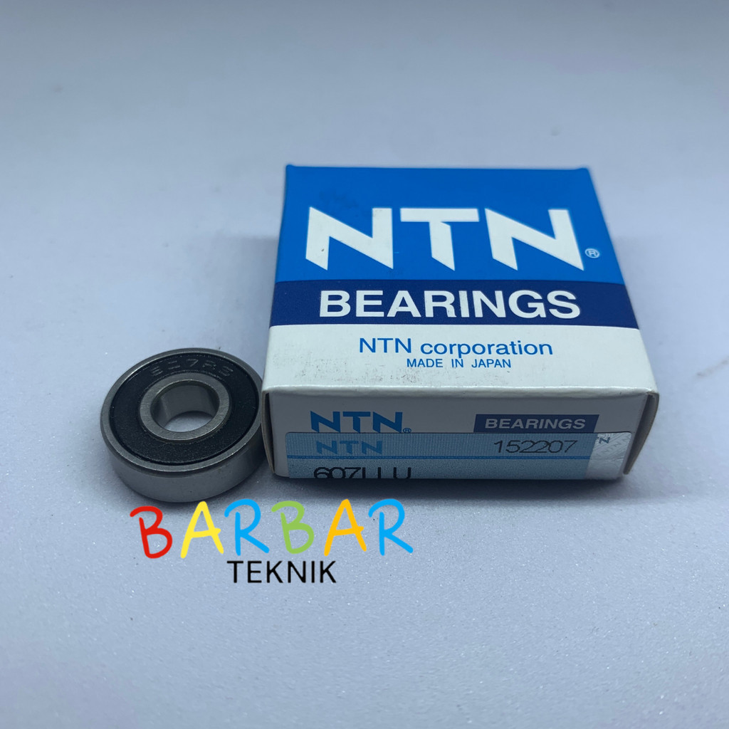 Bearing NTN 607 2RS Japan Original Bering Diameter 7x19x 6 mm Tutup Karet Dua Sisi Laher Klaher Lake