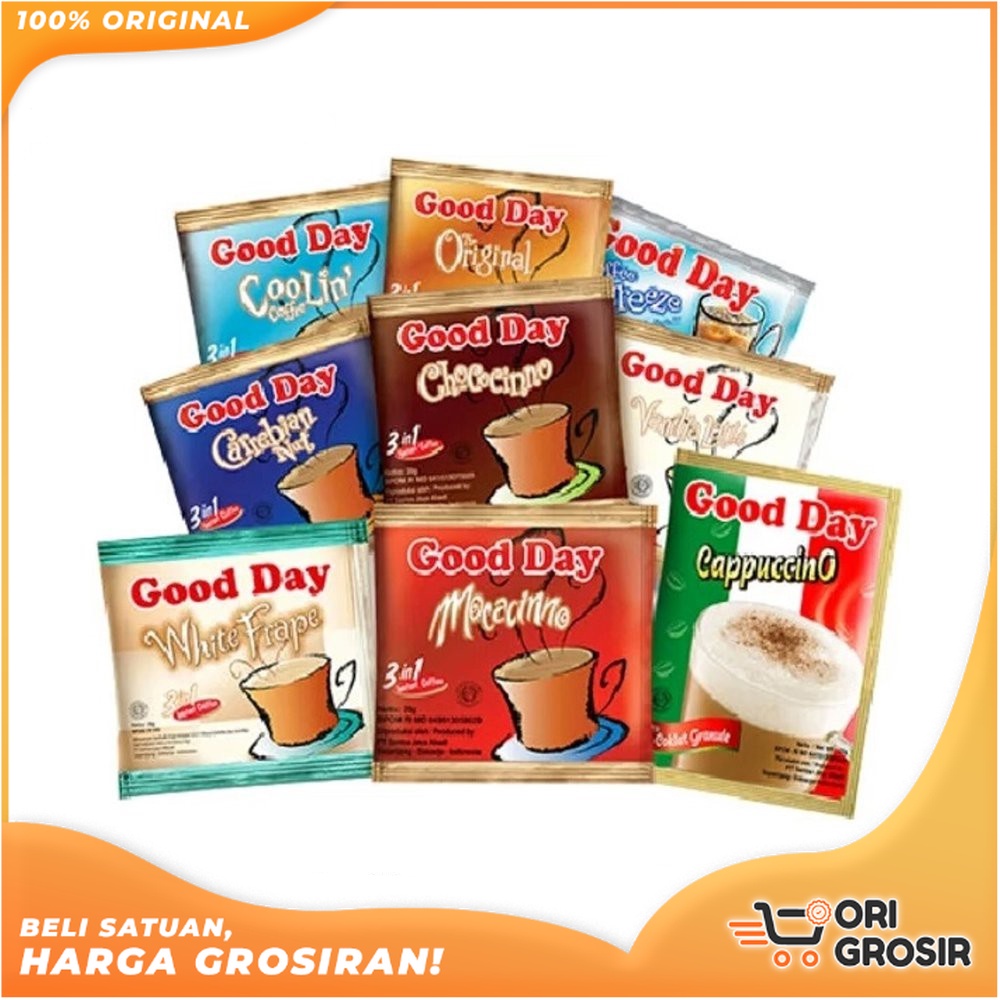 

ORI 100% GoodDay 3in1 Minuman Kopi Sachet GOOD DAY HOT 3IN1 COFFEE