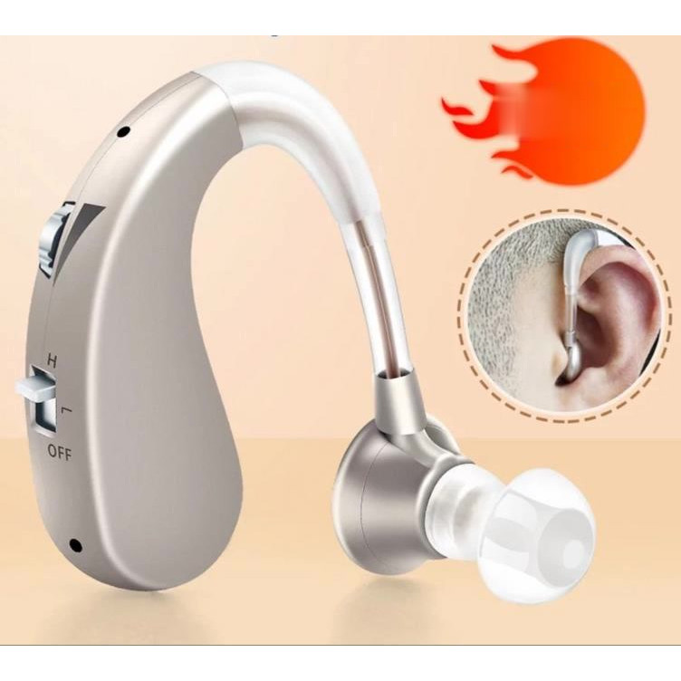 Tahan lama dan mudah dioperasikan Rechargergeable Alat Pendengaran Telinga Alat Bantu Dengar Mini Digital