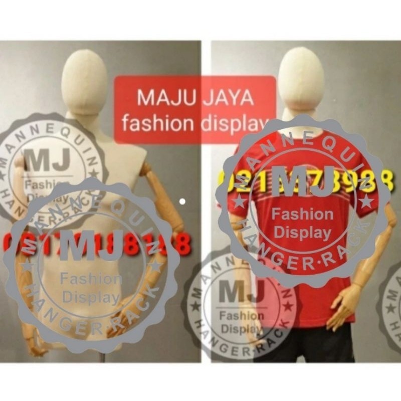 Manekin dress making pria paha + kepala + tangan (Badan)