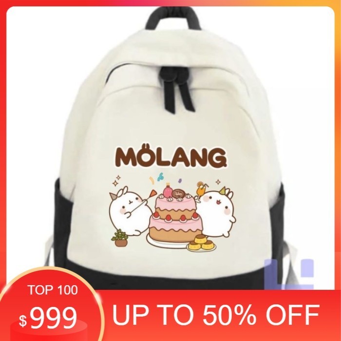 666 TAS RANSEL ANAK MOLANG YOUTUBE - Hitam, One Size