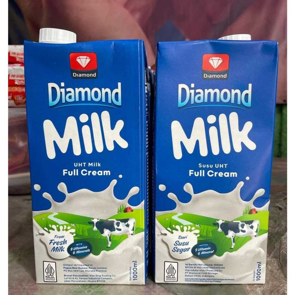 

Diamond Susu UHT Full Cream 1000ml x 12 pcs ( 1 DUS ) - ED MAR 2025