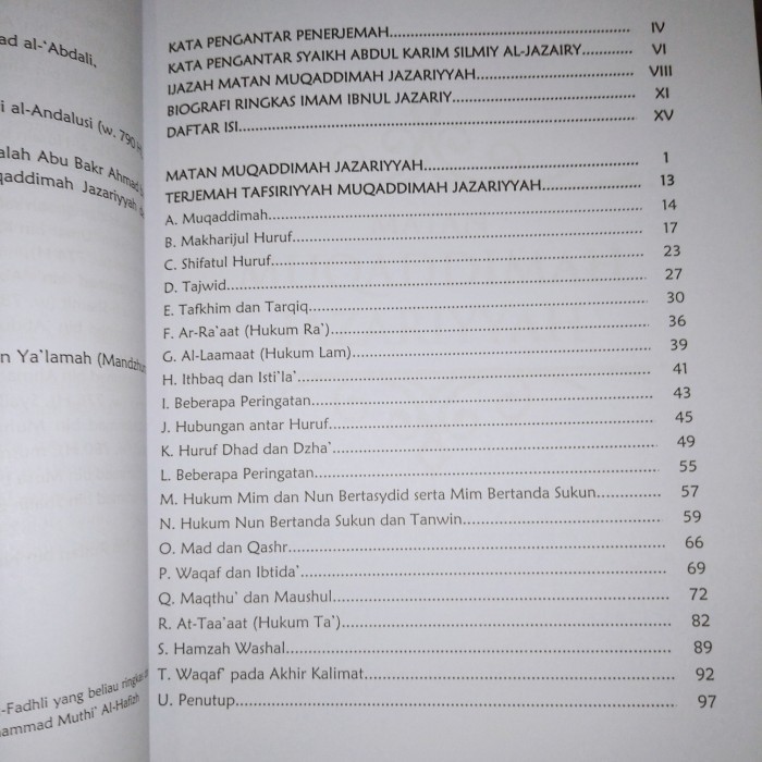 Terlaris ✨ -Buku Terjemah Tafsiriyyah Matan Muqaddimah Al-Jazariyyah