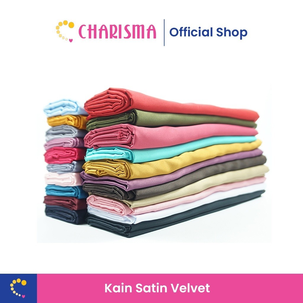Charisma Bahan Kain Satin Velvet ( 45cm )- Kain Meteran