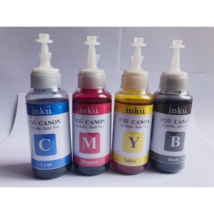 

Promo- Tinta isi ulang Canon ( Dye ink 80 ml ) 1 set 4 botol