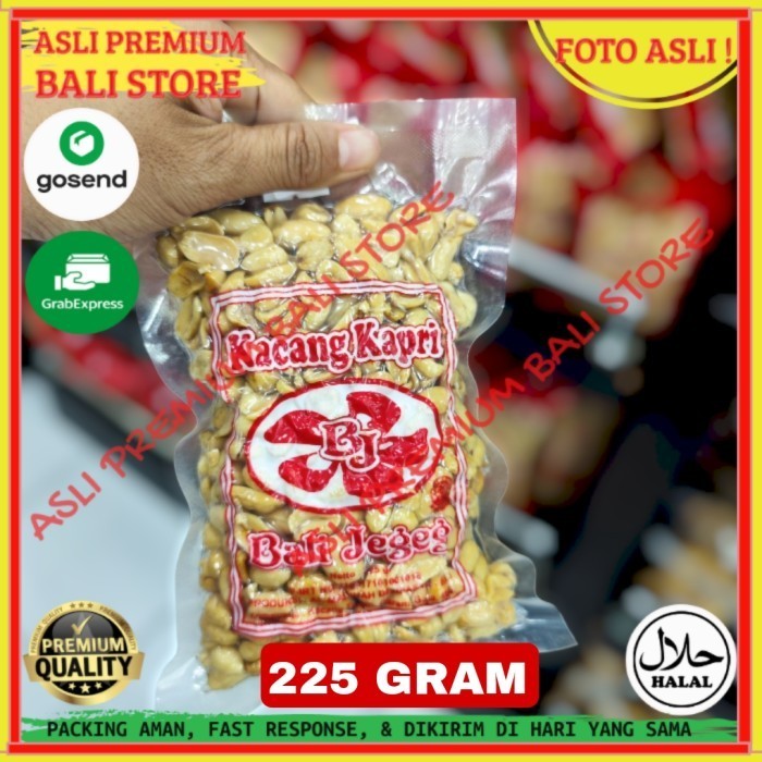 

OLEH OLEH MAKANAN CEMILAN CAMILAN SNACK KULINER KHAS ASLI ORI ORIGINAL BALI KACANG TANAH KAPRI JEGEG 225 GRAM GR