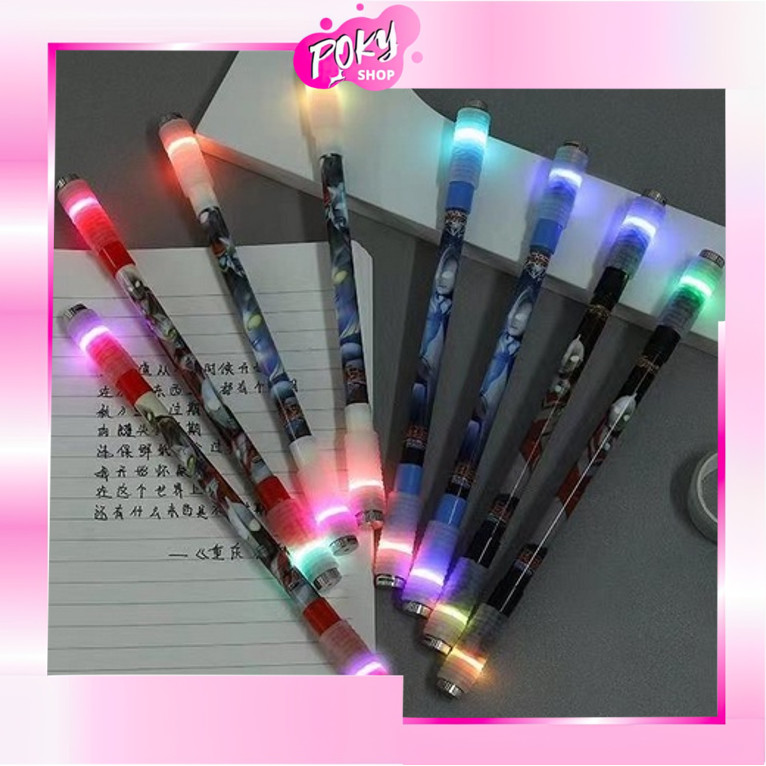 

POKY - S5708 Pulpen Putar Karakter Anti Stress / Spinning Pen / Pena Pulpen Putar Mainan Anak Pen Spinner Balance / Pulpen Putar