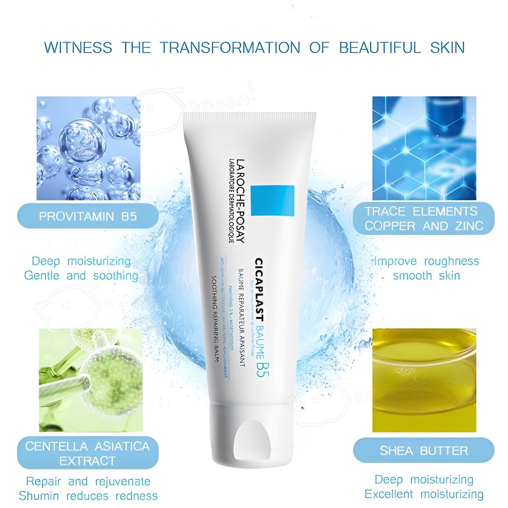 

La Roche Posay Cicaplast Baume B5+ Soothing Balm 100ml- Krim Kulit Kering Iritasi Ringan Wajah