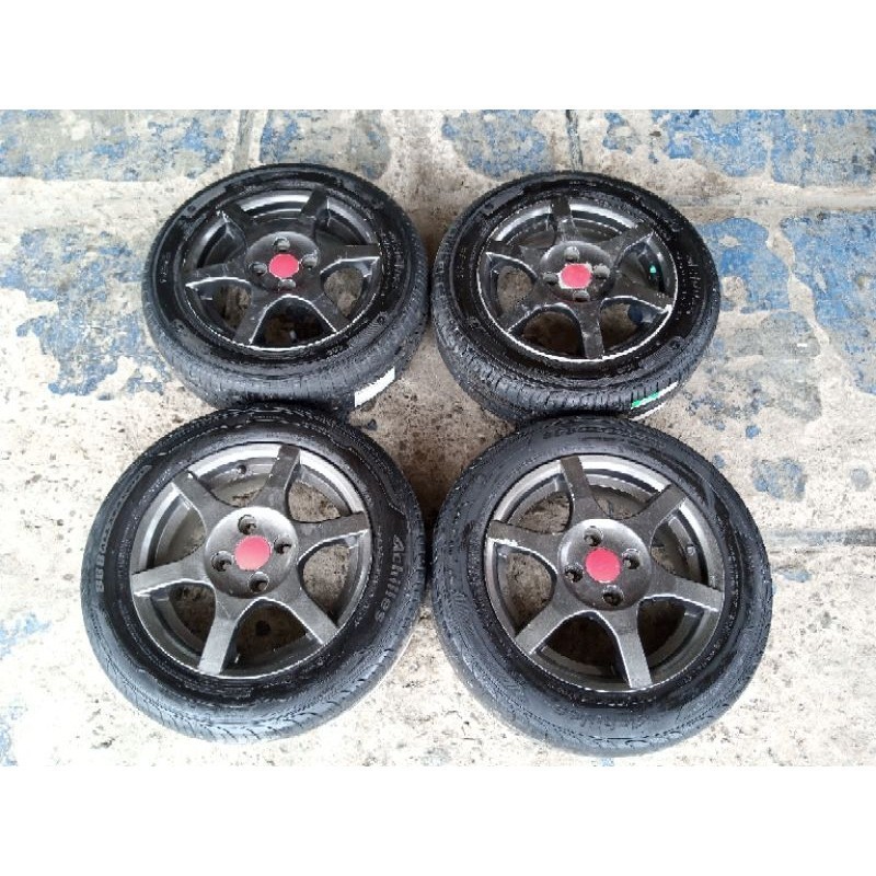 Velg Mobil Second copotan baleno ring 14 + ban murah free ongkir