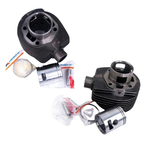 Blok Silinder Vespa Lubang 3 PX Ring Tebal Danmotor